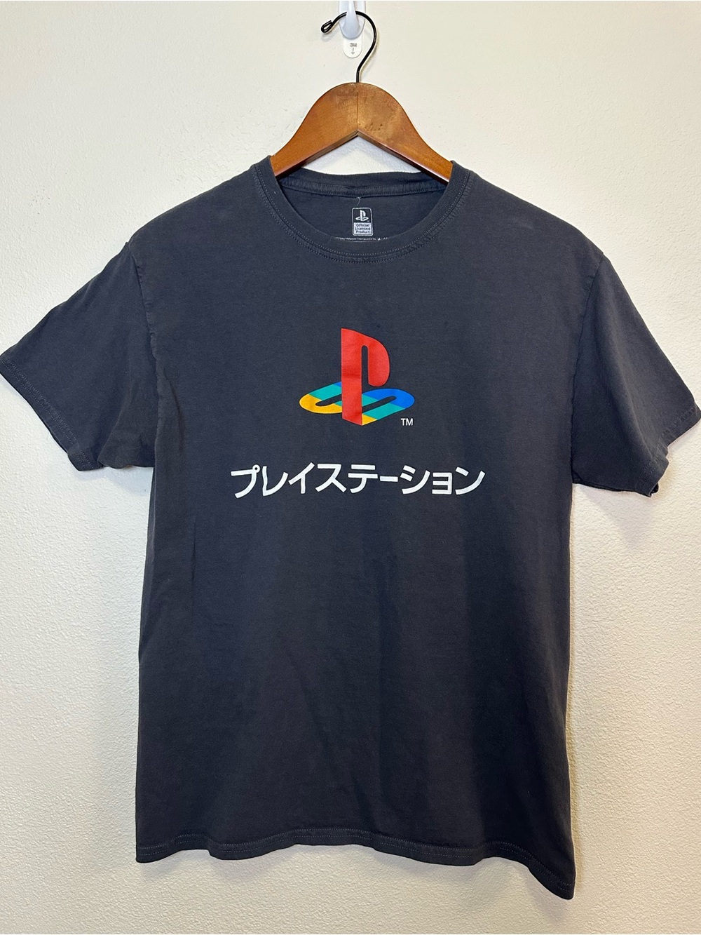 Sony Black T-Shirt with Multicolor PlayStation Logo